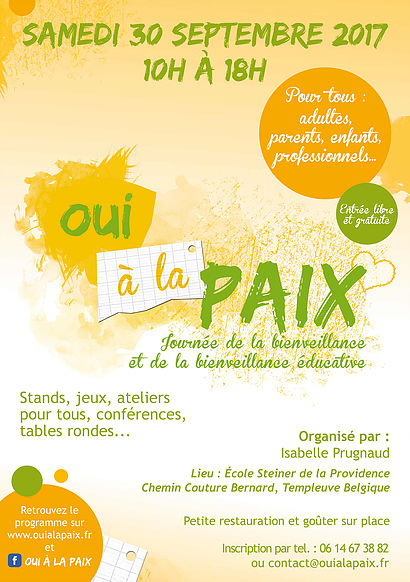 Oui à la paix… à table !
