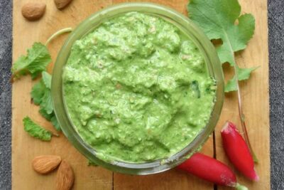 recette pesto fanes de radis