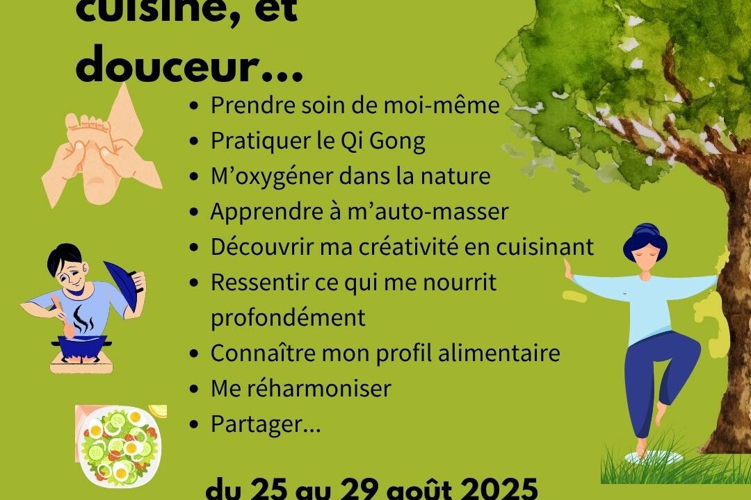 Qi gong, cuisine et douceur