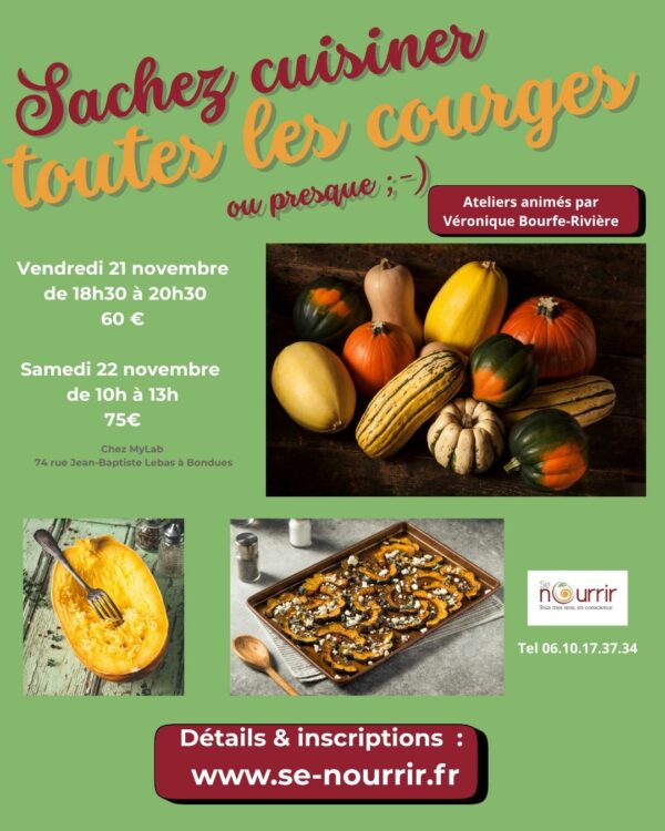 atelier sur la cuisine des courges